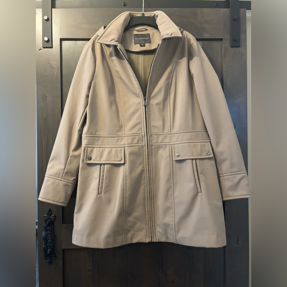 Covington Coat Women’s /Ladies SZ XL Water Resistant fleece inside Like New